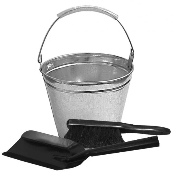 Hearth Brush, Shovel & Bucket Combo