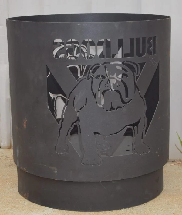 Footy Bull Dogs – Outdoor Fire Drum