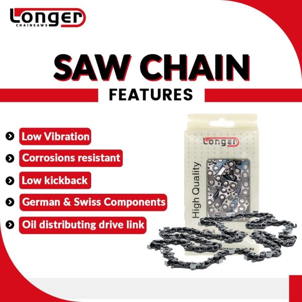 TUNGSTEN CHAINSAW CHAIN SEMI CHISEL 3/8 058 72 DL for HUSQVARNA 20"