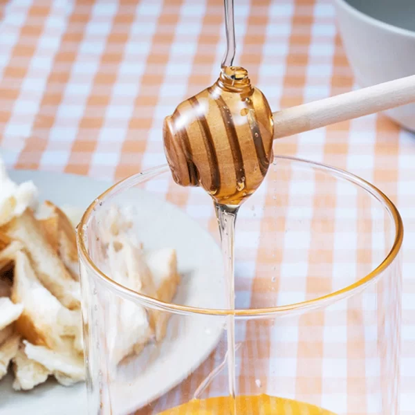 Mini Wooden Honey Mixing Dipper Spoon