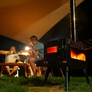 Portable Heating Cooking Free Standing Outdoor Camping Cabinet Wood Burning Stove