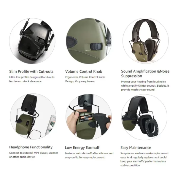 Noise Cancelling Electronic Ear muffs