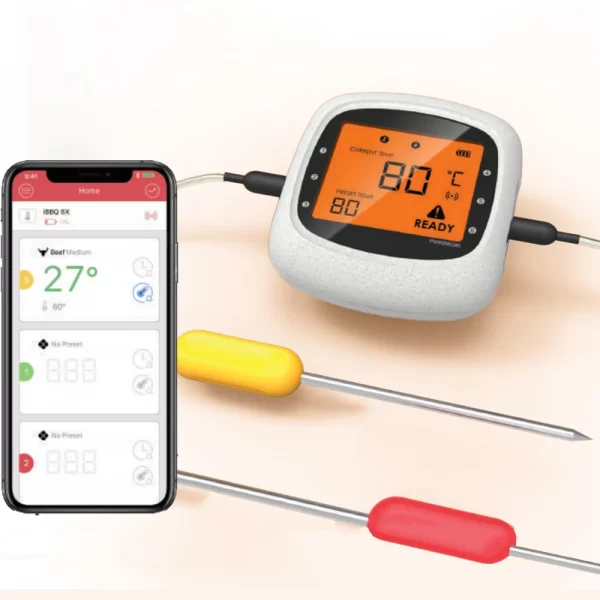 Multi Probe Wireless Thermometer with Sensor for Grill