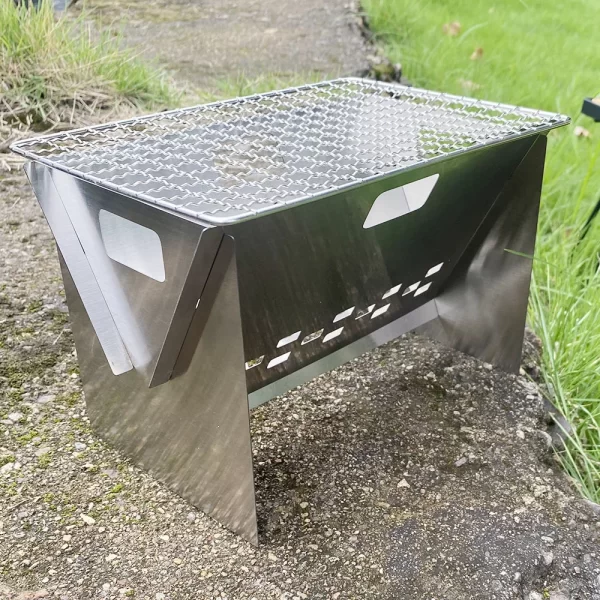 Portable Mini Firepit with Grill