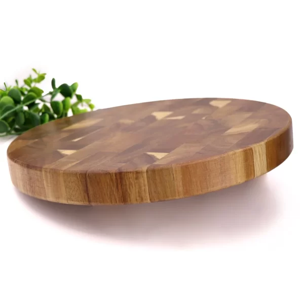 Round Acacia Wooden Chopping Block