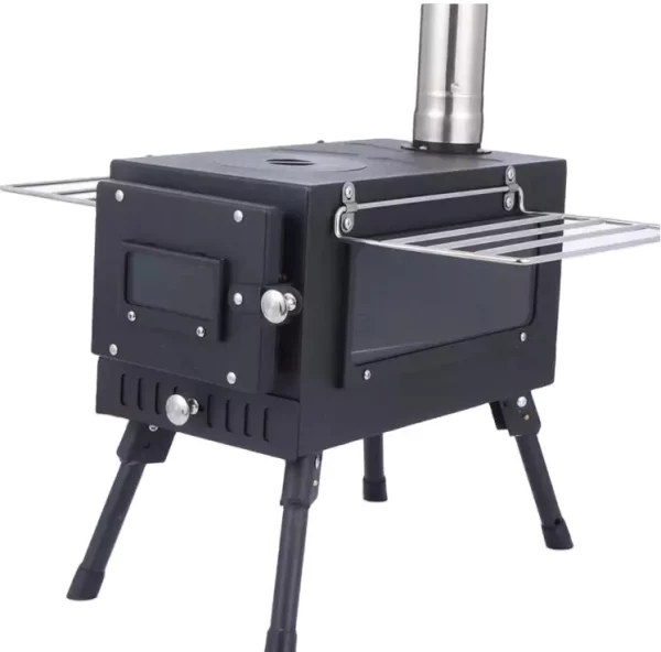 Portable Heating Cooking Free Standing Outdoor Camping Cabinet Wood Burning Stove - Image 6