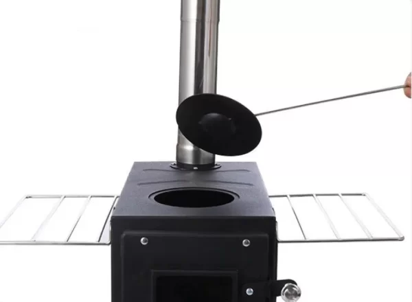 Portable Heating Cooking Free Standing Outdoor Camping Cabinet Wood Burning Stove - Image 3