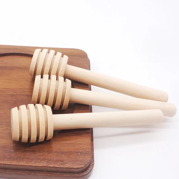 Mini Wooden Honey Mixing Dipper Spoon