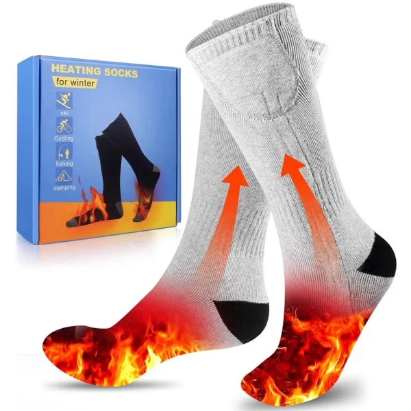 Thick Winter Outdoor Ski Rechargeable Battery Unisex Electric Socks Battery Thermal Self Heated Socks - Image 6