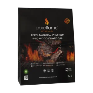 Premium BBQ Lump Charcoal 7kg - Pure Flame