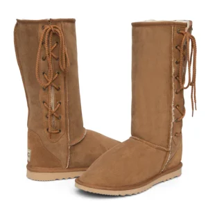 Lace-Up Tall UGG Boots – Versatile Style & Premium Warmth