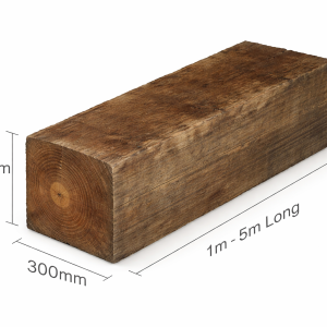 300 x 300 Ironbark Hardwood Post – 1m to 5m Lengths